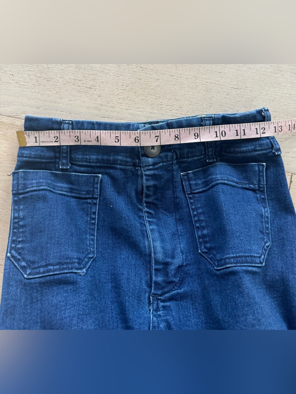 Maeve Colette Crop High Rise Wide Leg Jeans Size 27P - Picture 7 of 9
